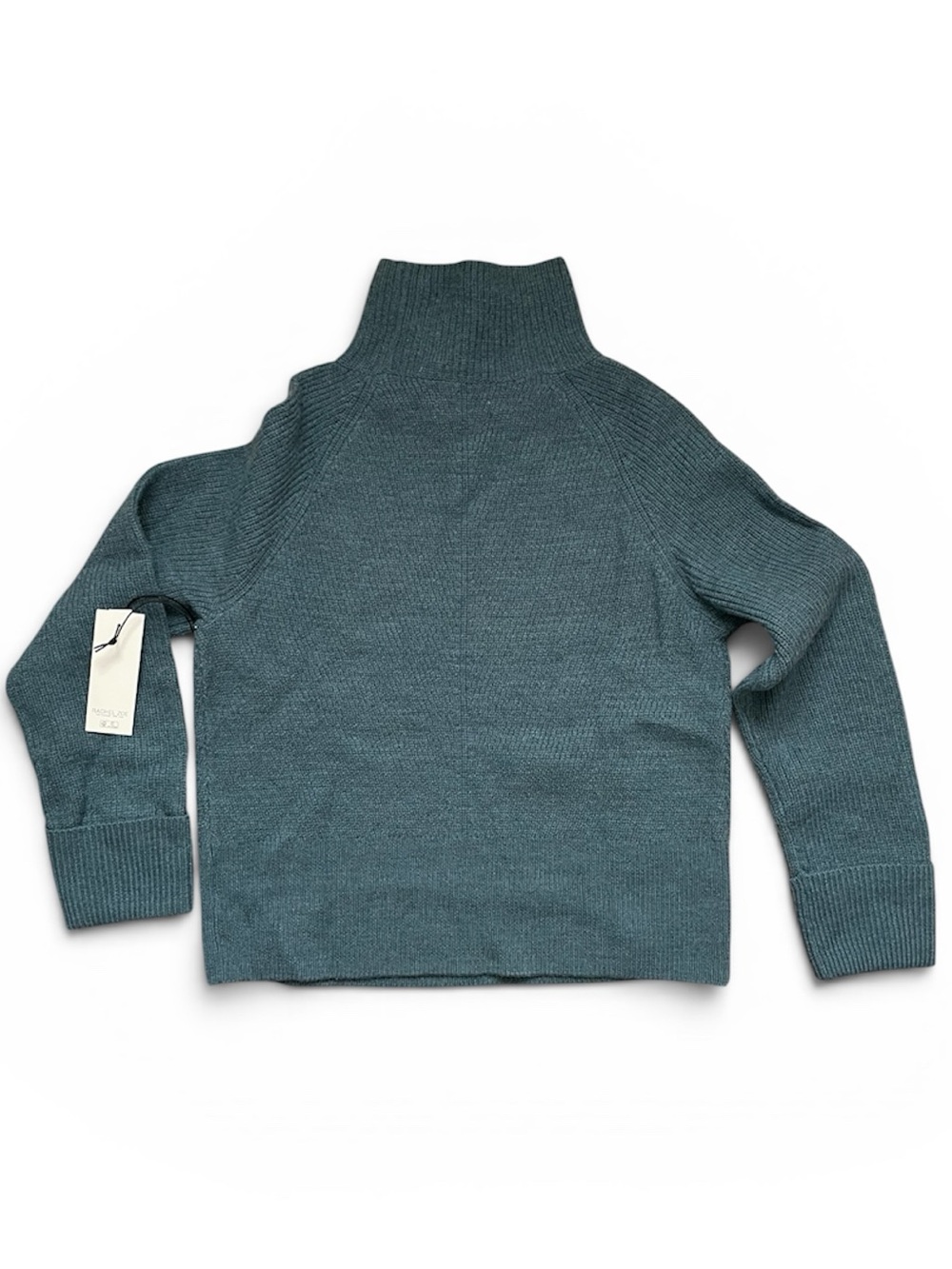 Extrafine Merino Wool Teal Turtleneck Sweater by Rachel Zoe size Large NWT - Picture 3 of 9
